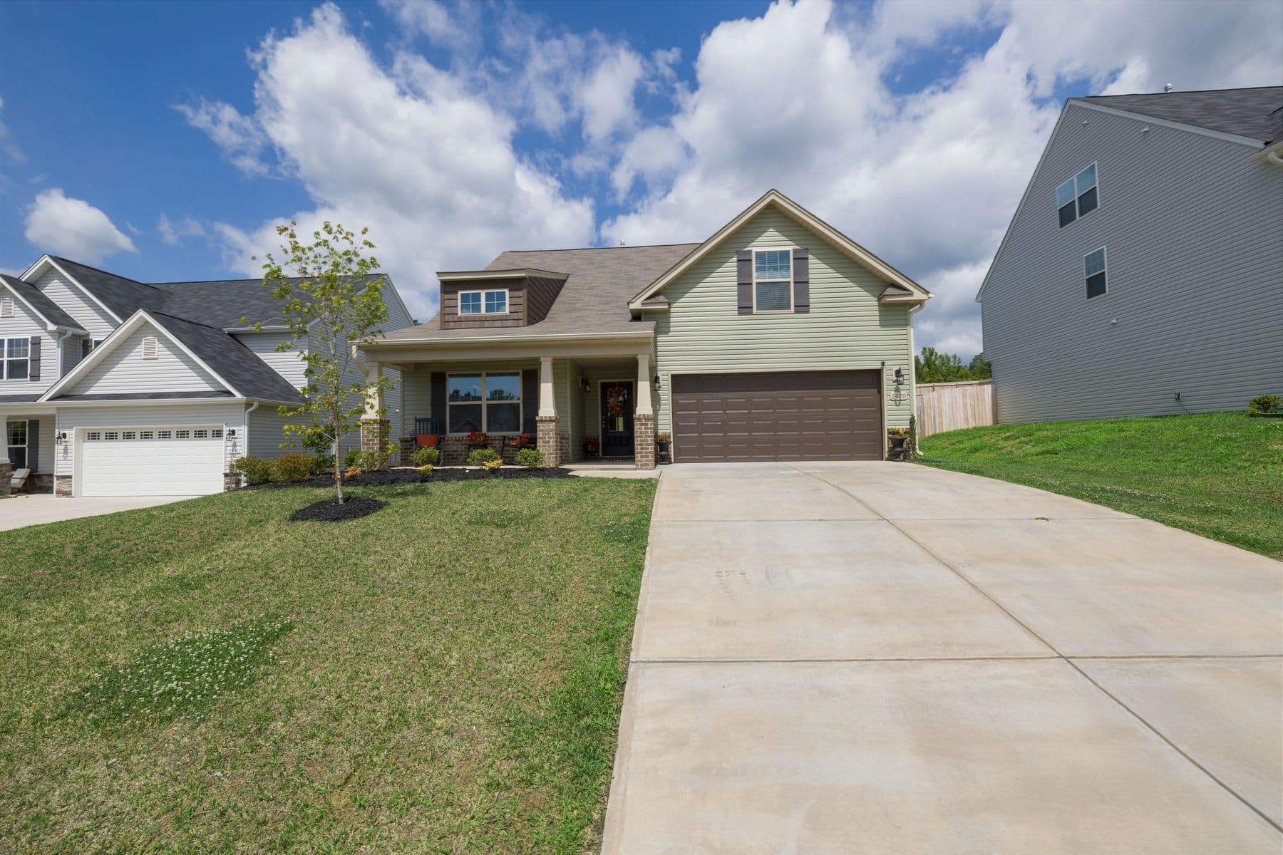 Driveway and apron